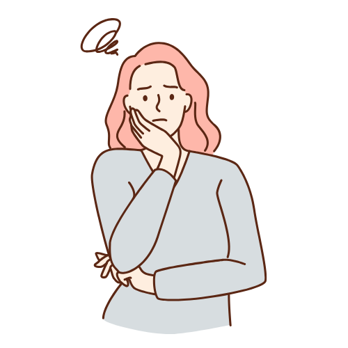 お母さんの悩みイラスト